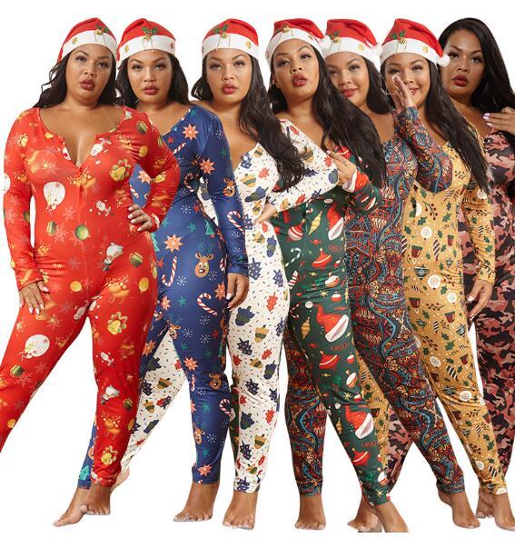 Plus size women pajamas christmas jumpsuit  20888