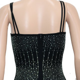 sexy sleeveless sequin jumpsuit S390250