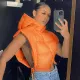 Women vest bubble downs coats G0443