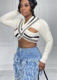 Women crop top sweater Z0202