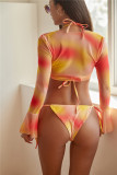 3 pieces swimwear with cover up P0908
