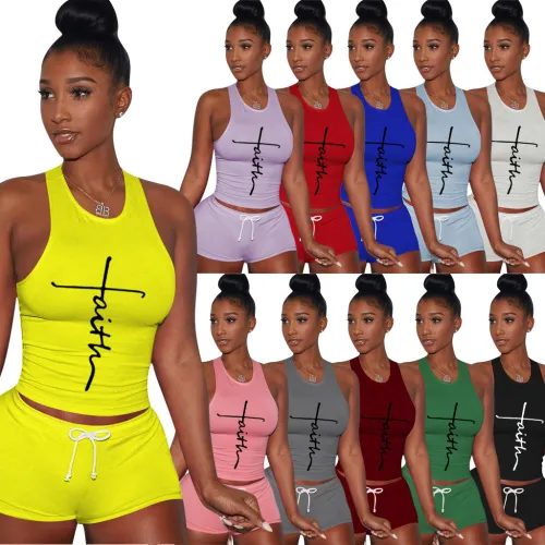 Women two pieces short set 2030