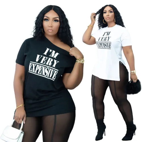 sexy letter print t shirt  S390271