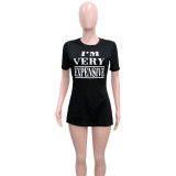 sexy letter print t shirt  S390271