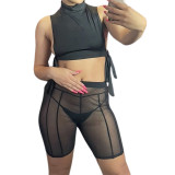 see throught women mesh shorts  S390287