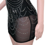 sleeveless sequin dress S390353