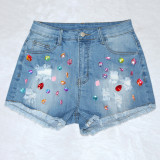 ripped short jeans S390317