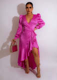 Women long sleeve dress LD83125