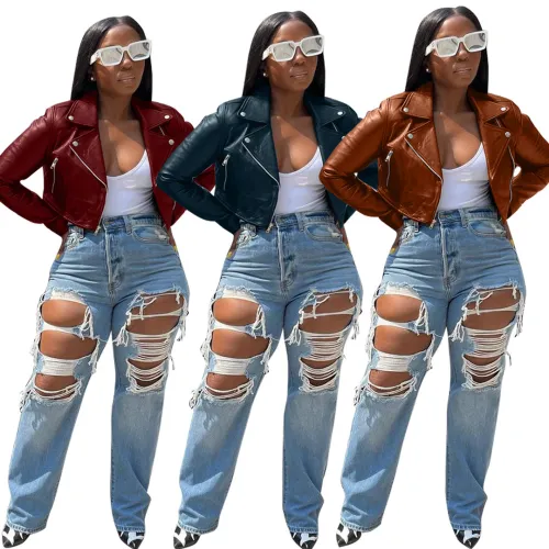 women leather jackets LD8246
