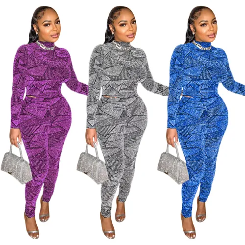 women  two piece pants set  S390435