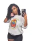 women printed fashion top S390415
