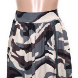 sexy camouflage split skirt  S390441