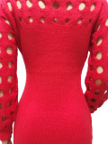 sweater hallow out Women dress CM8649