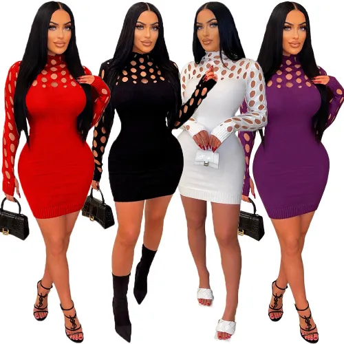 sweater hallow out Women dress CM8649