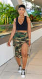 Women fashion sexy camo skirt LD83183