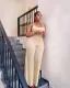 Ladies two pieces long pants set YM308