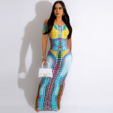 Summer women off shoulder dress 4593