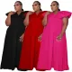 Women plus size long dress 4611