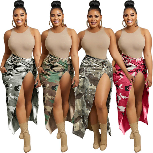sexy camouflage skirt S390451