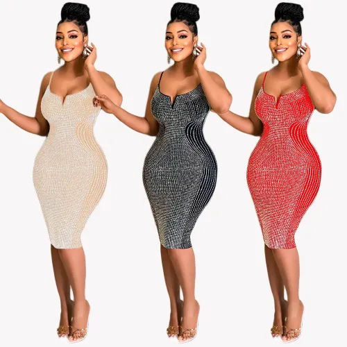 sexy rhinestone evening dress  S390464