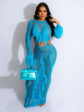 Sexy tassel hollow out beach  dress Z0288