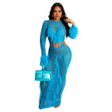 Sexy tassel hollow out beach  dress Z0288