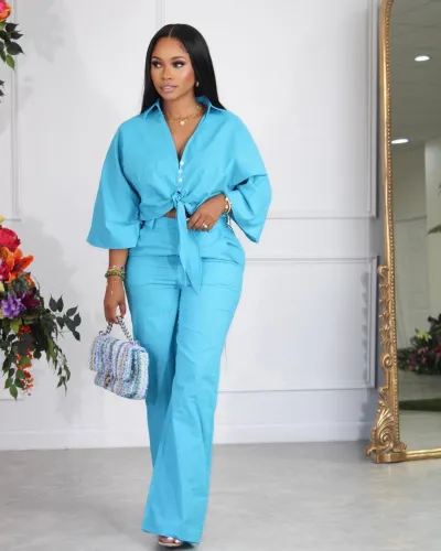 Women two pieces pants set LD1558