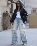 Women cargo jeans F88483