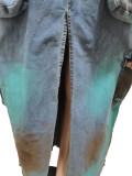 strapless cargo jeans dress CM8702