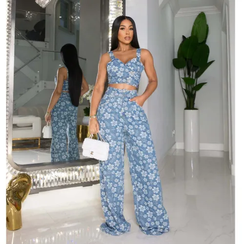 Summer denim pants set G0630
