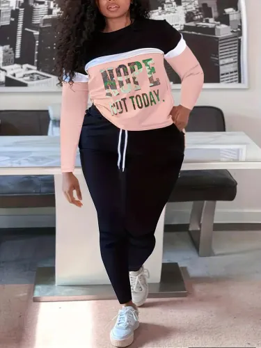 Plus size sweatsuit LD170444