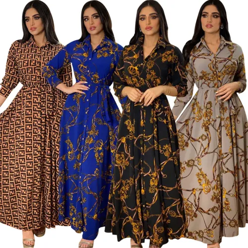 women long sleeve dress 11190