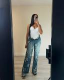 women jeans  pants CM8710-2