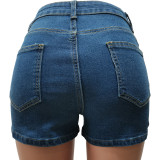 jeans denim short  jeans with rhinestone CM8716