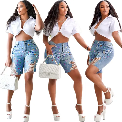 sexy ripped jeans pants S390713