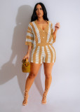 Women knit short set Z0235