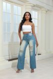straight demin jeans pants  8288