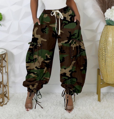 Ladies loose camo pants LD2278