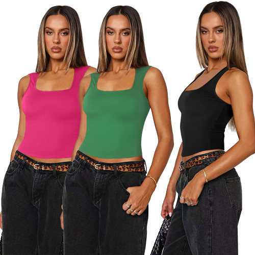 Women U neck top shirt 2840