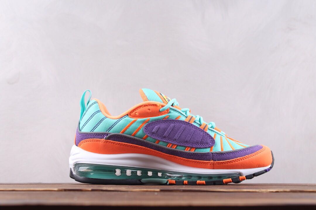orange purple air max 98