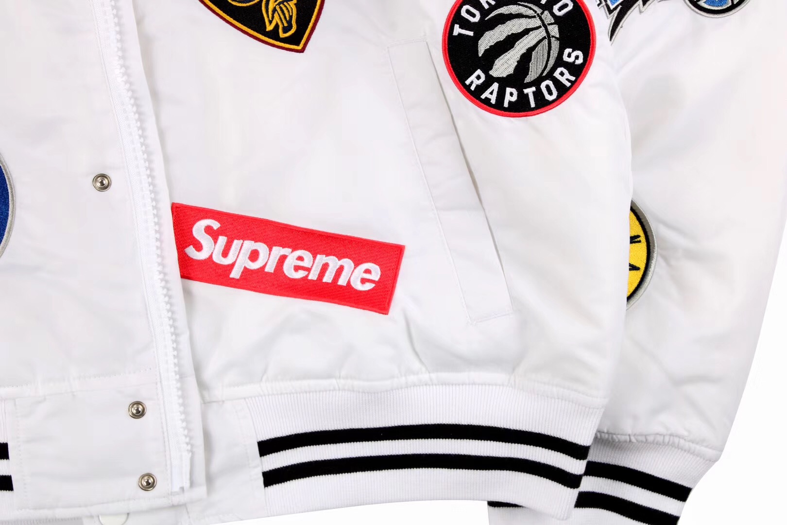 supreme nba jacket white