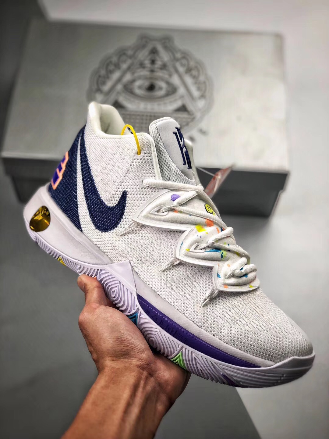 Kyrie 5 Ep Kyrie Irving 5 Yellow Sports Men 's Basketball Shoes