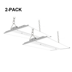 [2 Pack] 4FT - 200W(180W/220W Settable) -Linear LED High Bay - 28000lm - 100-277/347VAC - 0-10V Dim - 800W Metal Halide Equivalent - 5000K