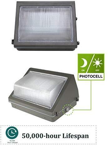 100W LED Wall Pack With Photocell - 12500 Lumens - 100-277VAC - 400W Metal Halide Equivalent - 5000K