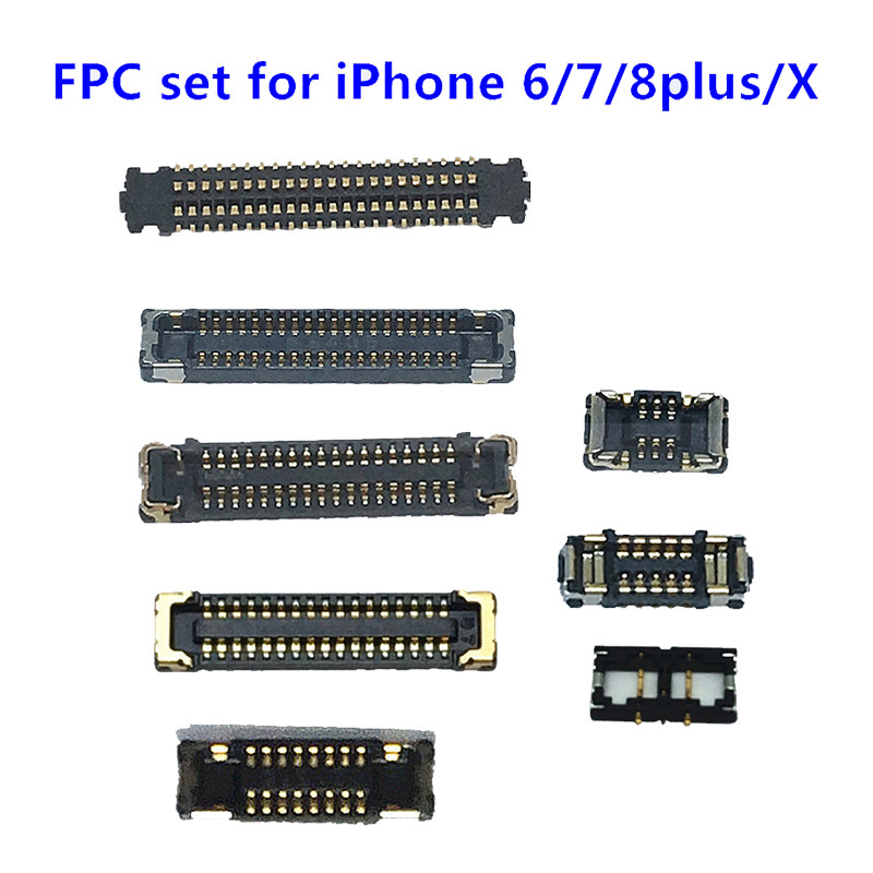 Us 0 17 Full Fpc Connector Set For Iphone 5s Se 6 Plus 6s 7 Plus 7 Plus 8 Plus X Charger Lcd Display Touch Fpc Connector Replacement Www Phonefixparts Com