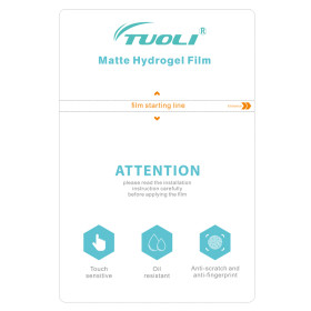 TUOLI TL-1812MS TL-3020MS  Matte Hydrogel TPU Film for phone tablet protector cutting machine  50pcs/box