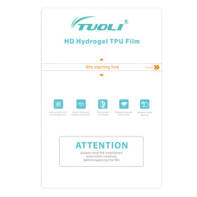 TUOLI TL-1812HS TL-3020HS clear HD Hydrogel TPU Film for phone tablet protector cutting machine 50pcs/box