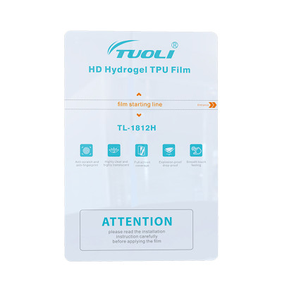 TUOLI HD Hydrogel film 180*120MM diy for Screen Protector cutting machine