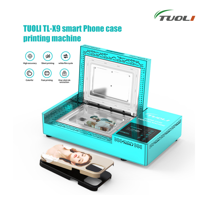 TUOLI TL-X9 smart Phone case printing machine phone case making machine