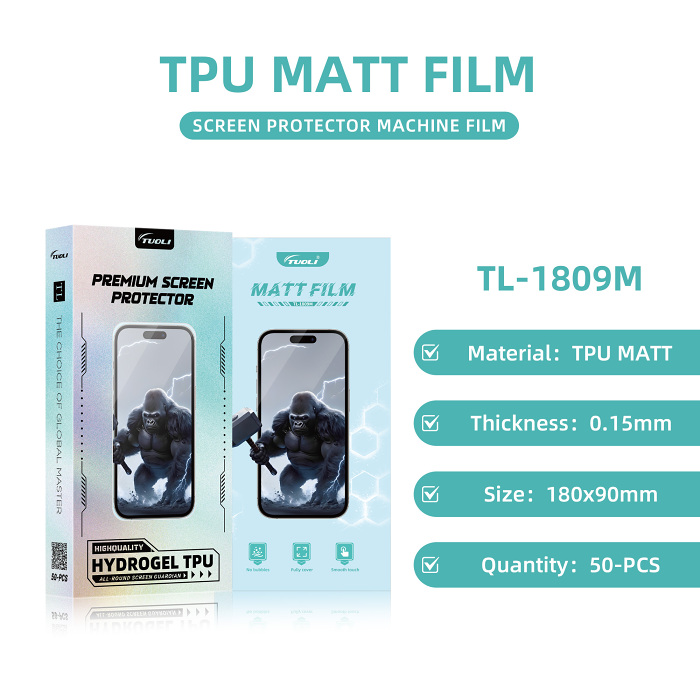 TUOLI NEW matt film TL-1809M suit for TUOLI smart mini screen protector cutting machine